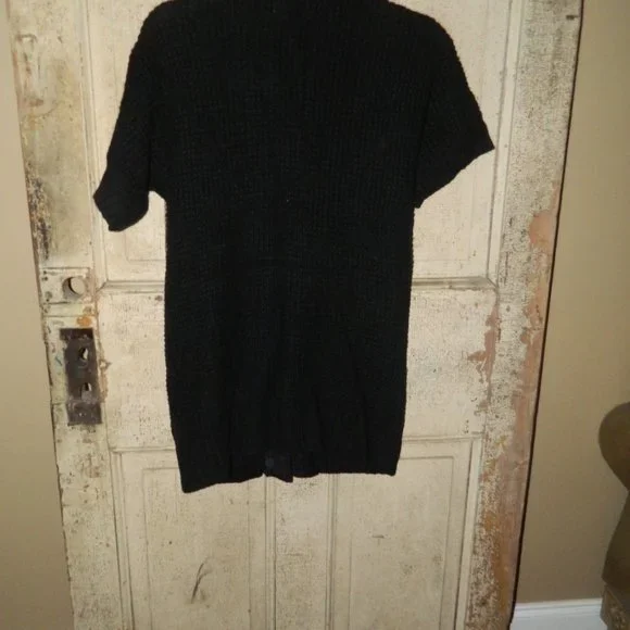 Michael Kors Chunky Waffle Knit Sweater Gold Clasp Size M - Picture 5 of 5